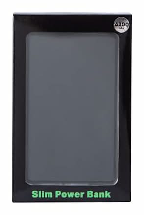 Slim Power Bank 6000MAh Black