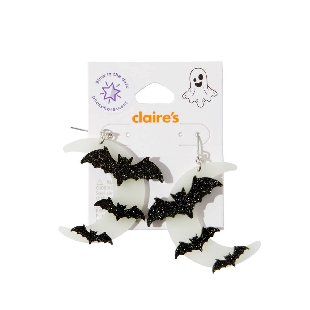 Claire'S Halloween Moon Earrings