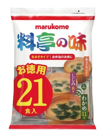27_マルコメ　生みそ汁料亭の味お徳用（21食入）