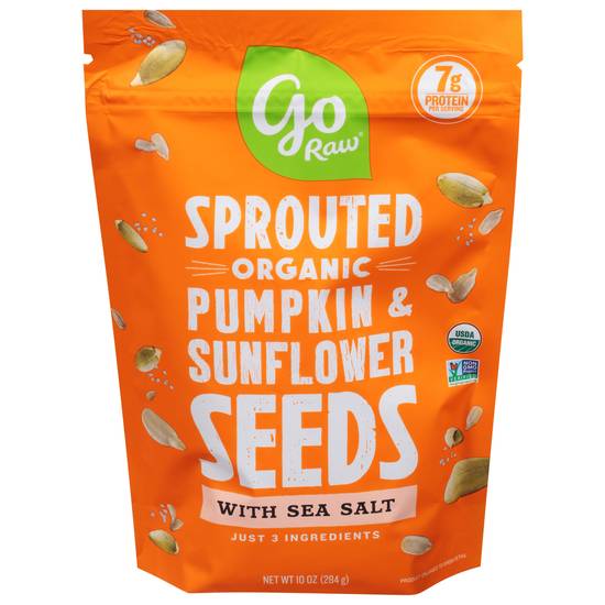 Go Raw Sprouted Organic Seeds With Sea Salt (pumpkin & sunflower)