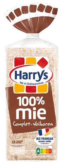 Harrys pain de mie complet sans croûte