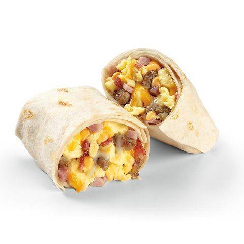 Three Meat Breakfast Burrito