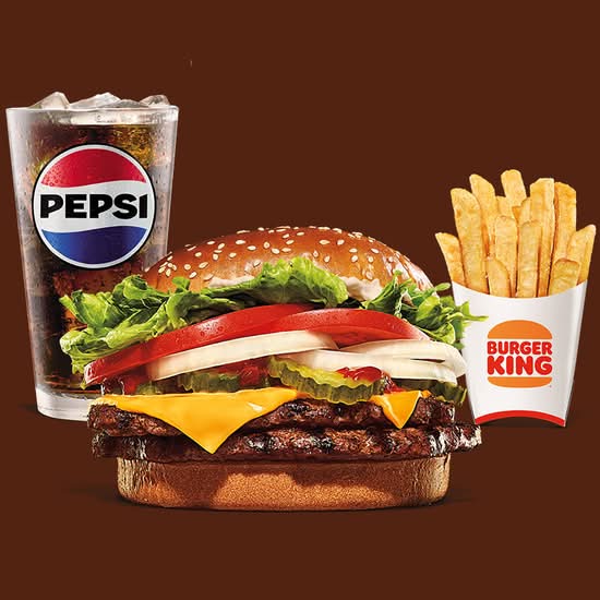 Combo Whopper Doble con Queso