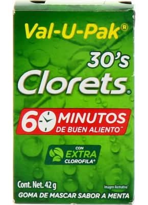 Goma De Mascar Clorets Value Pack 30's 42 g