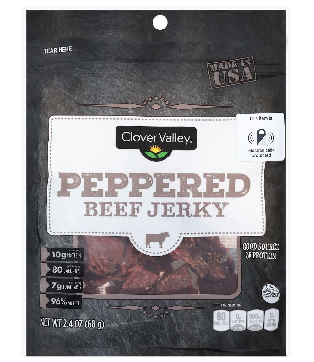 Clover Valley Peppered Beef Jerky (2.4 oz)