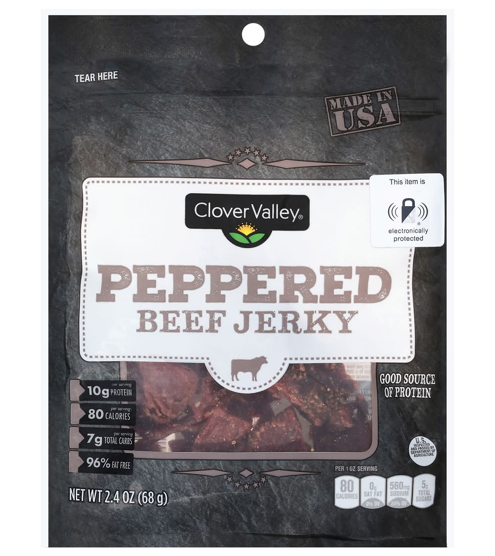 Clover Valley Peppered Beef Jerky (2.4 oz)