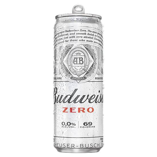 Budweiser cerveja american lager zero álcool (350 mL)