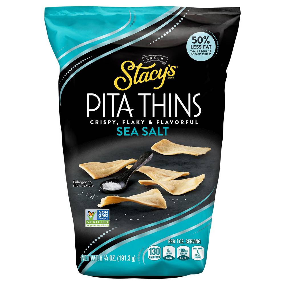 Stacy's Baked Pita Thins, Sea Salt (6.75 oz)