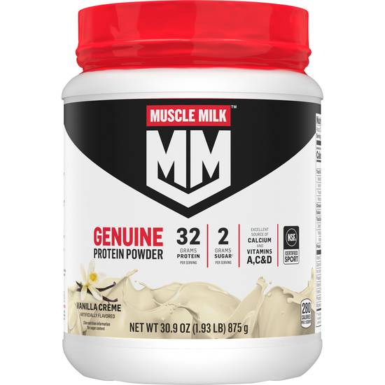 Muscle Milk Genuine Protein Powder Vanilla Creme (30.9 oz)
