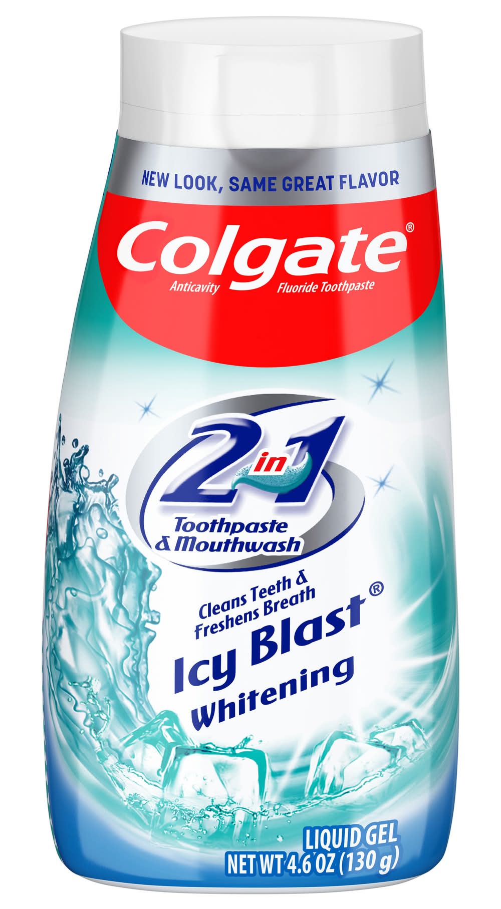 Colgate 2 In 1 Icy Blast Whitening Liquid Gel Toothpaste (4.6 oz)