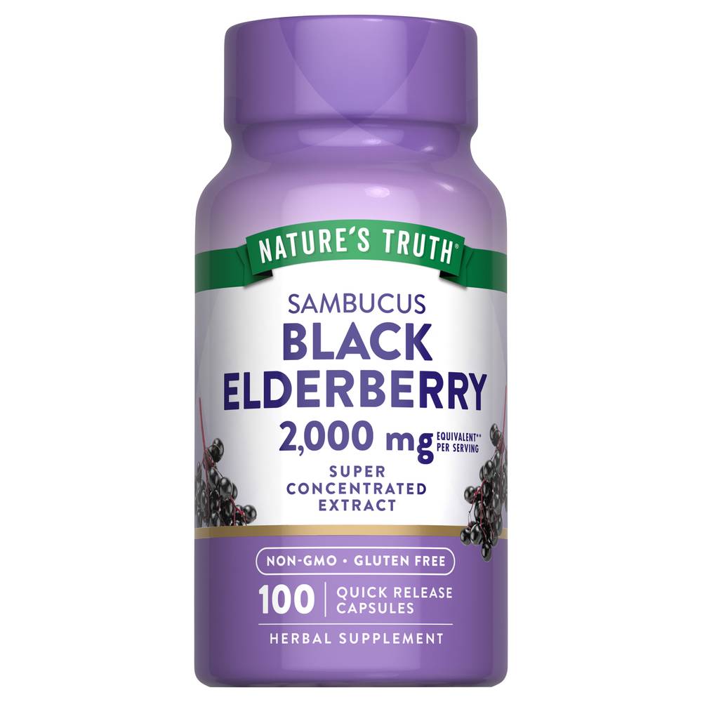 Nature's Truth Sambucus Black Elderberry (100 ct) (1.5 lbs)