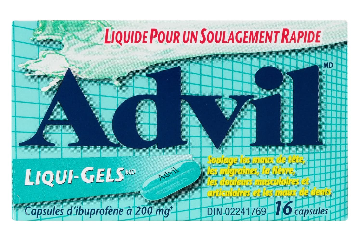 Advil liqui-gels capsules d'ibuprofène pour le soulagement 200 mg - liqui-gels relief ibuprofen capsules 200 mg (16 unités)