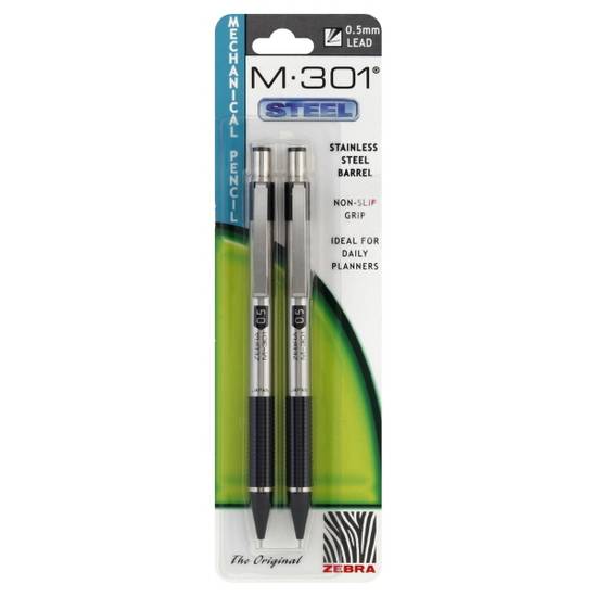 Zebra M-301 0.5mm Refillable Black Mechanical Pencil