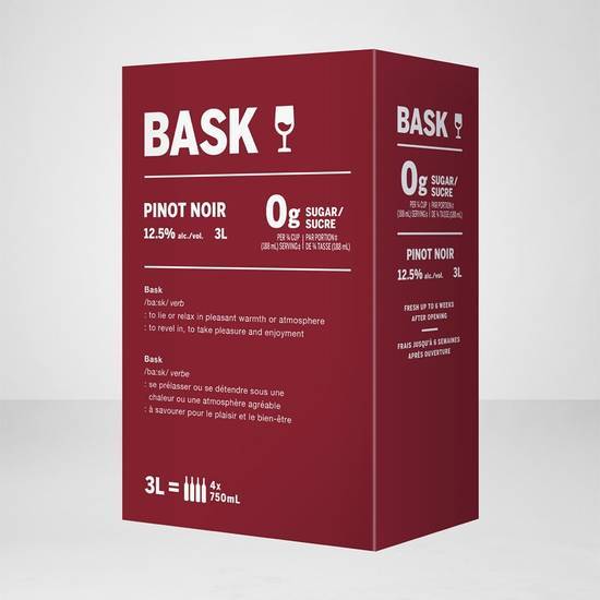 BASK Pinot Noir 3L (12.5% ABV)