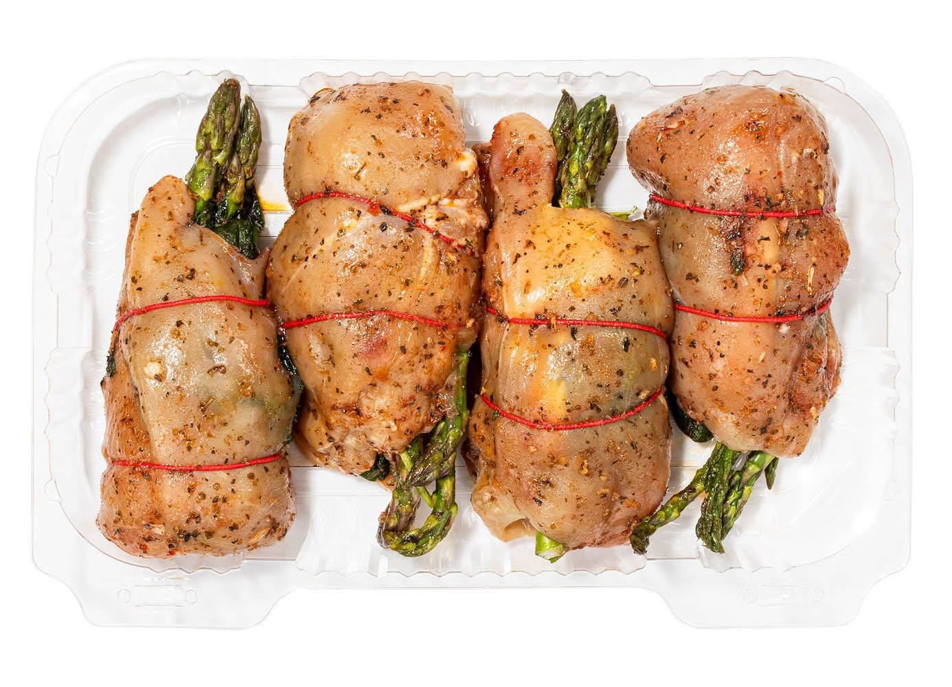 Poitrines De Poulet Aux Aperges, Feta, Epinards / Chicken Breast Stuffed With Asparagus, Spinach & Feta