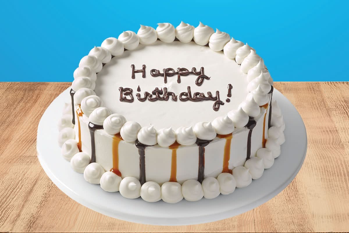 Small Half Baked Ice Cream Cake- Fudge Caramel Drizzle Cake (Ready-Made)