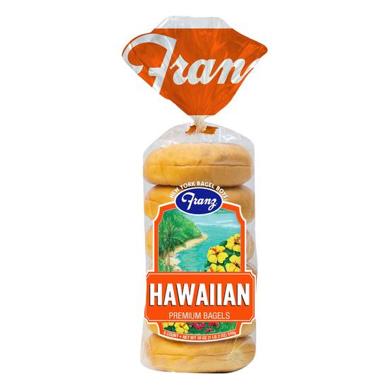 Franz Hawaiian Premium Bagels (6 bagels)