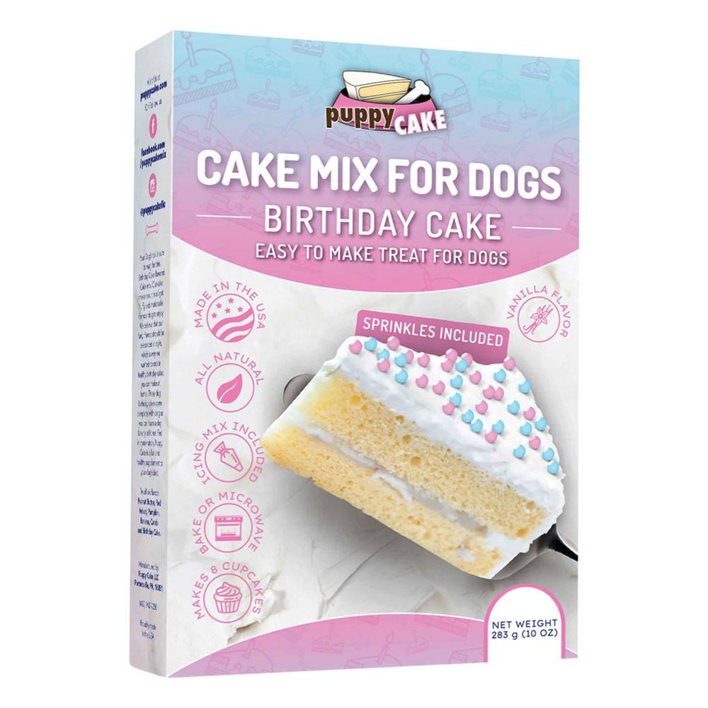 Puppy Cake Dog Birthday Cake Mix With Sprinkles (10 oz)