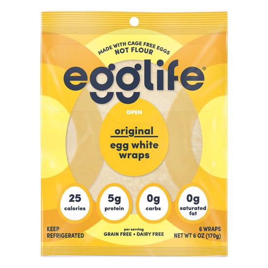 Egglife Original Egg White Wraps (6 ct)