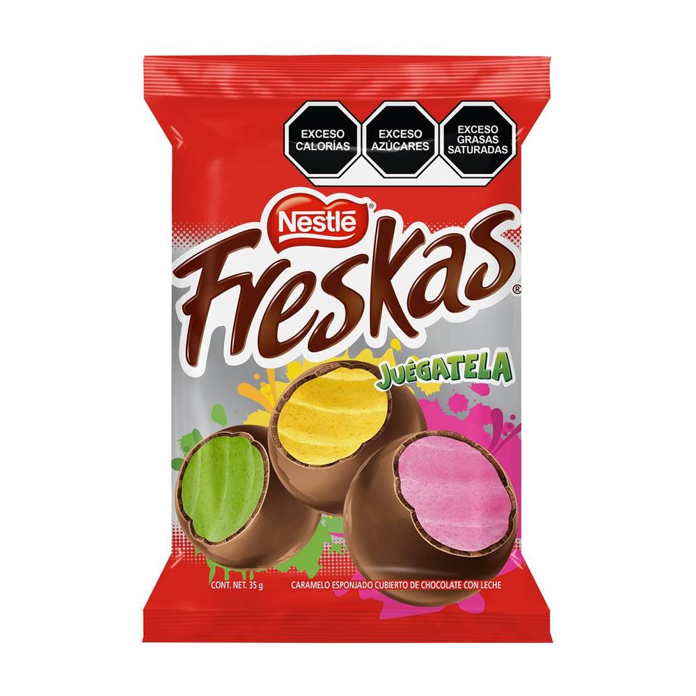 Freskas · Caramelos cubiertos de chocolate (35 g)