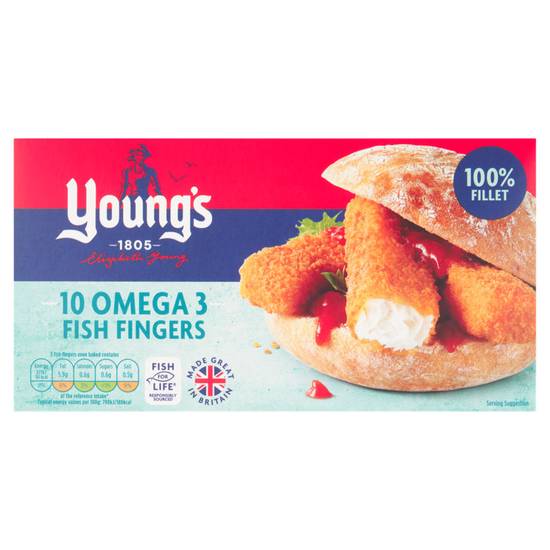 Young's 10 Omega 3 Fish Fingers