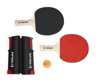 Set Ping-Pong Toplife con Red + 2 Palas + 2 Pelotas