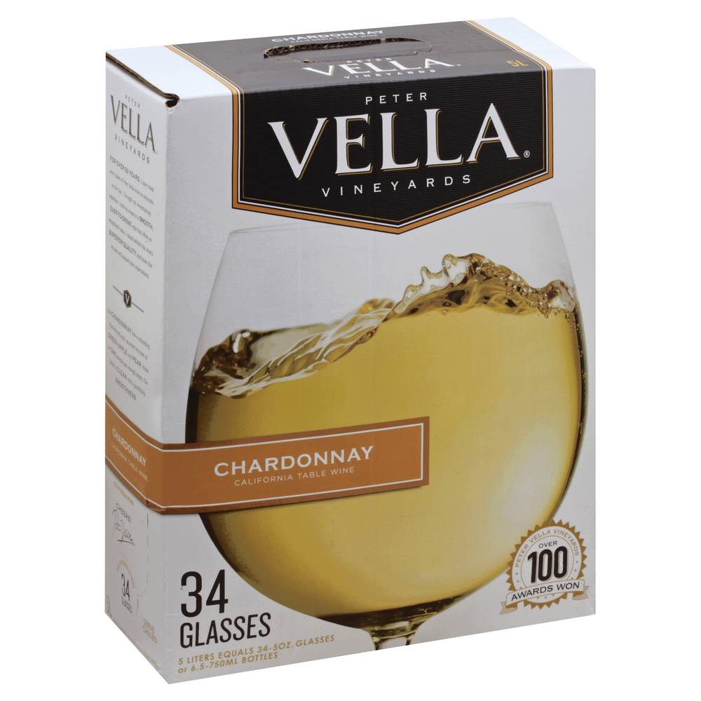 Peter Vella California Chardonnay White Wine (5 L)