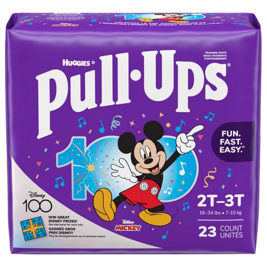 Huggies Pull-Ups Size 2t-3t Mickey Training Pants