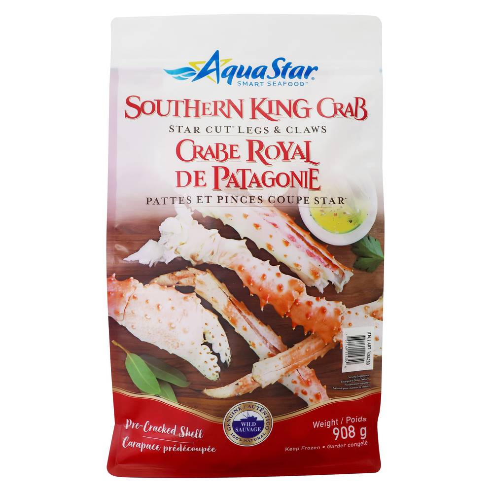 Aquastar Wild Southern King Crab Legs And Claws, 908 G