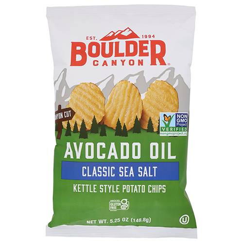 Boulder Canyon Avocado Oil Cut Sea Salt Chips