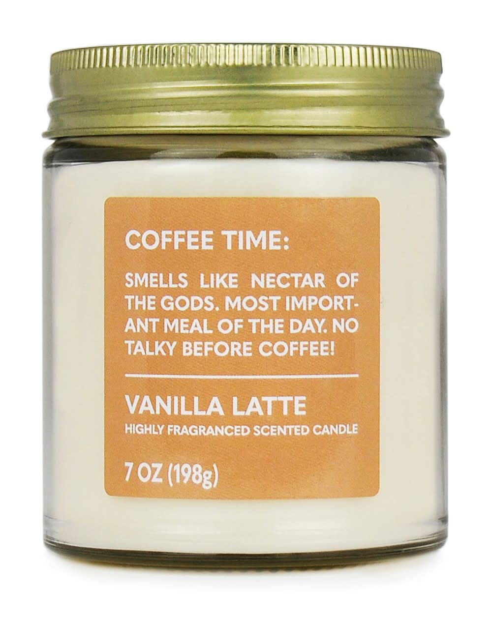 Star Candle Co. 3-Wick Twist Coffee Time Scented Candle, Vanilla Latte (7 oz)