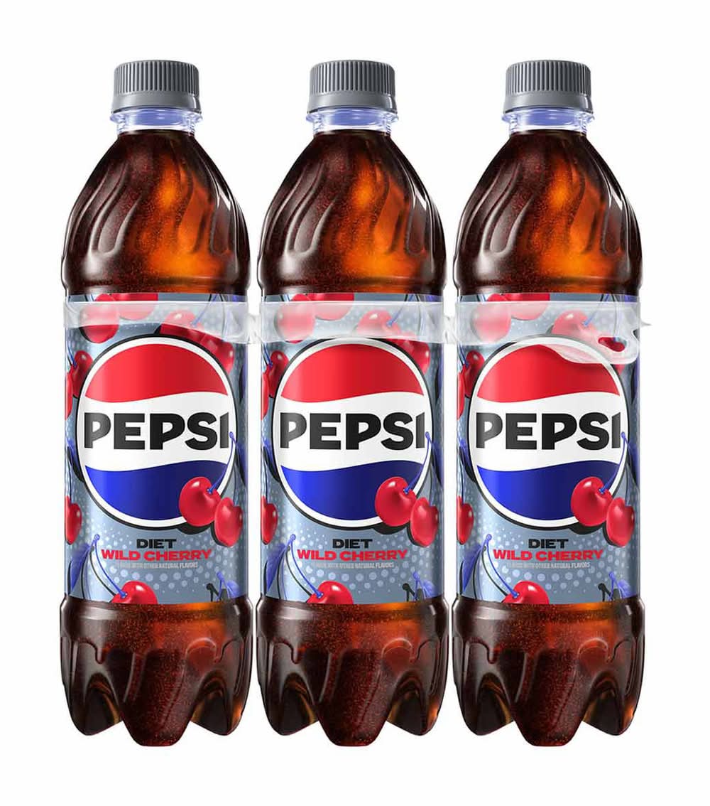 Diet Pepsi Wild Cherry Soda 16.9 Fl Oz Bottles 6 Pk