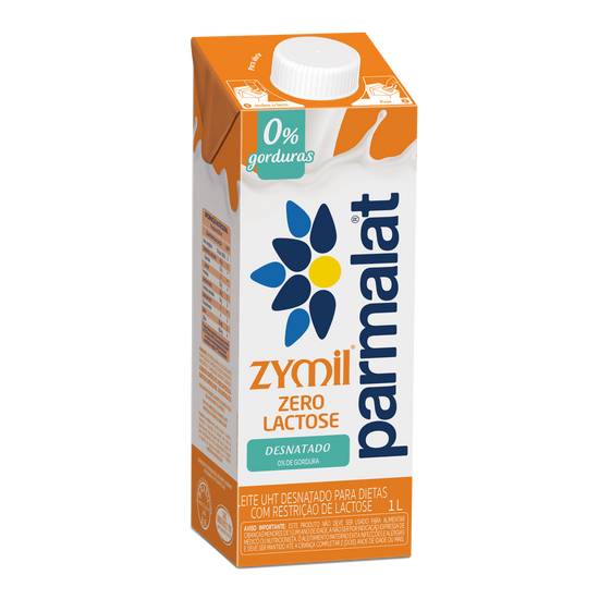 Parmalat leite desnatado uht zymil zero lactose (1 l)
