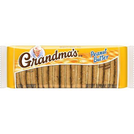 GRANDMA'S Sandwich Creme Cookies Peanut Butter 3.25oz