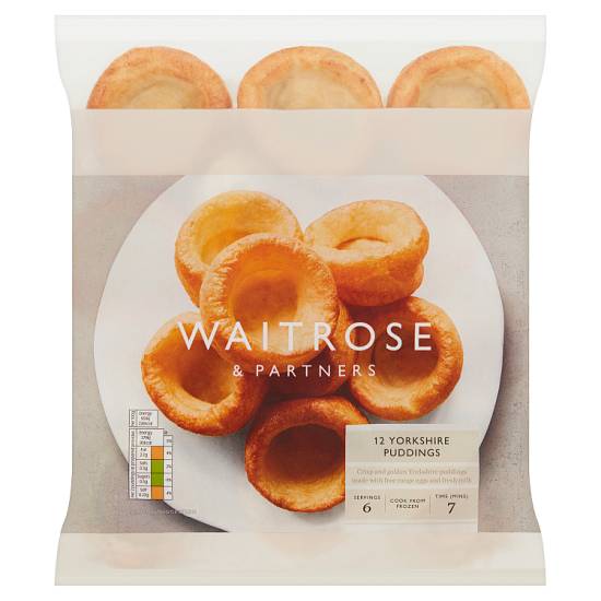 Waitrose Frozen Yorkshire Puddings (12 pack)