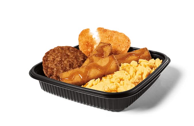 3PC Classic French Toast Sticks Platter w/ Sausage
