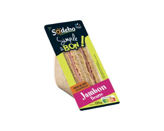 Sandwich Jambon Sodebo 125g