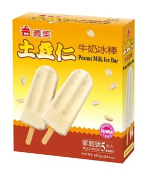 義美 冰棒 - 土豆仁牛奶 (5 入)