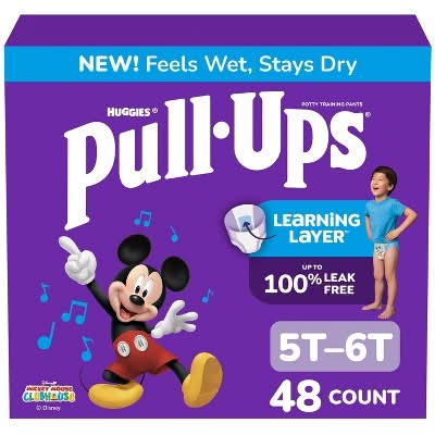 Huggies Pull-Ups Learning Designs Training Pants Giga pack, 5T-6T (48 ct)