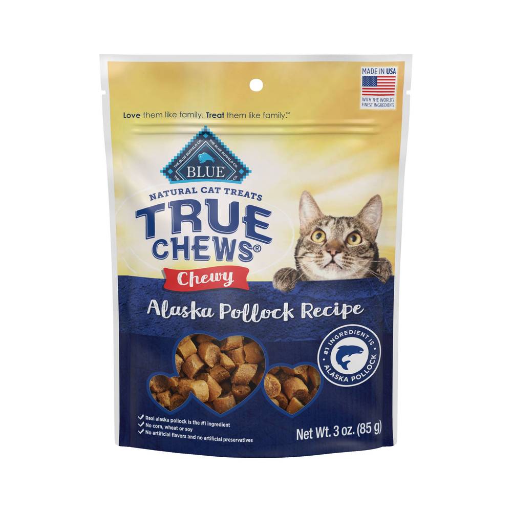 Blue Buffalo® True Chews  All Life Stages Treat Cat Treats - Natural, 3 OZ (Flavor: Alaskan Pollock, Size: 3 Oz)