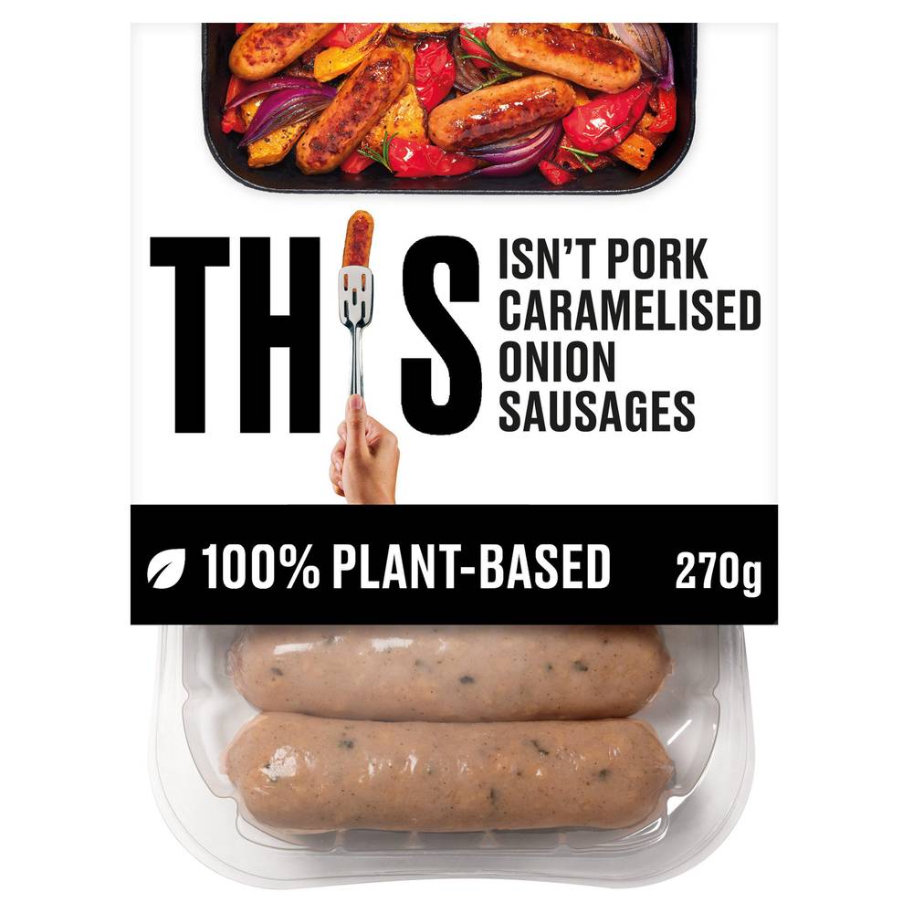 This Isn't Pork Plant Based Caramelised Onion Sausages 270g