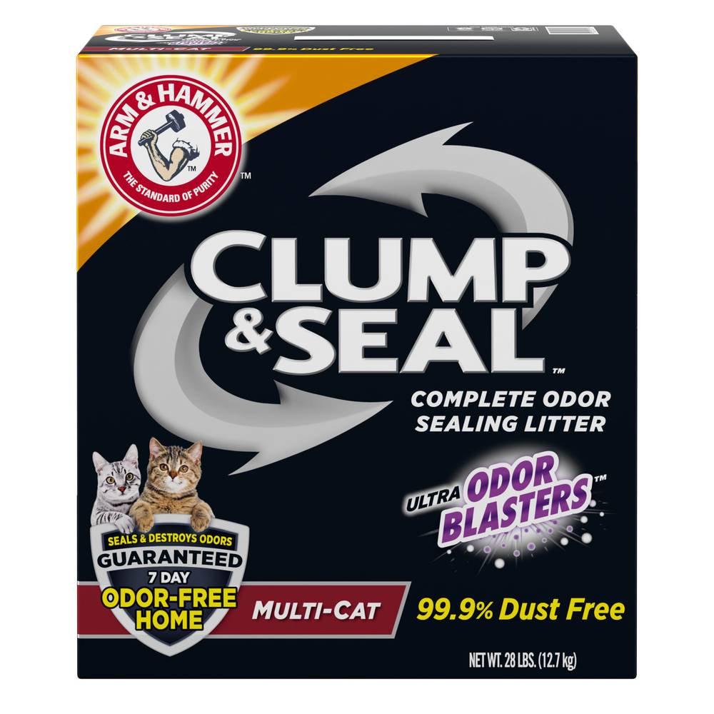 Arm & Hammer Clump & Seal Complete Odor Sealing Litter For Multi Cat (448 oz)