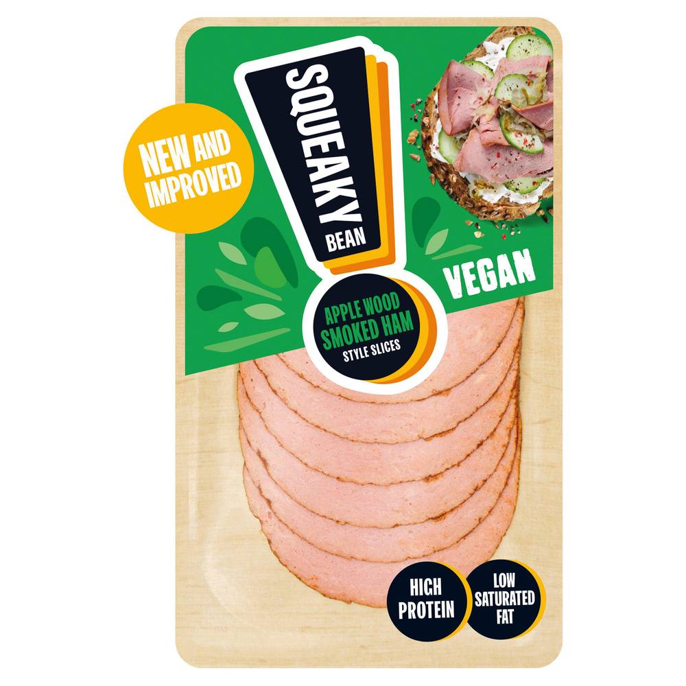 Squeaky Bean Applewood Smoked Ham Style Slices 80g