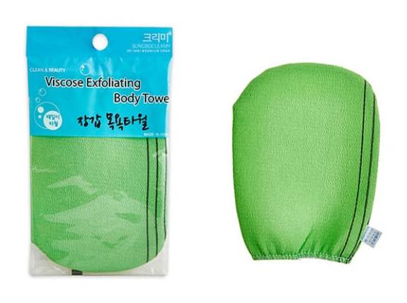 Clean & Beauty Viscose Exfoliating Body Towel