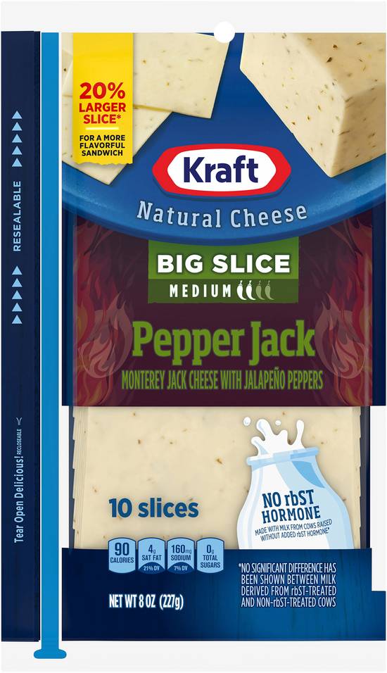 Kraft Pepper Jack Cheese Slices (10 ct)