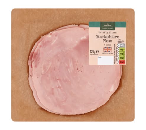Morrisons The Deli on Market Street Thickly Sliced Yorkshire Ham (4 pack)