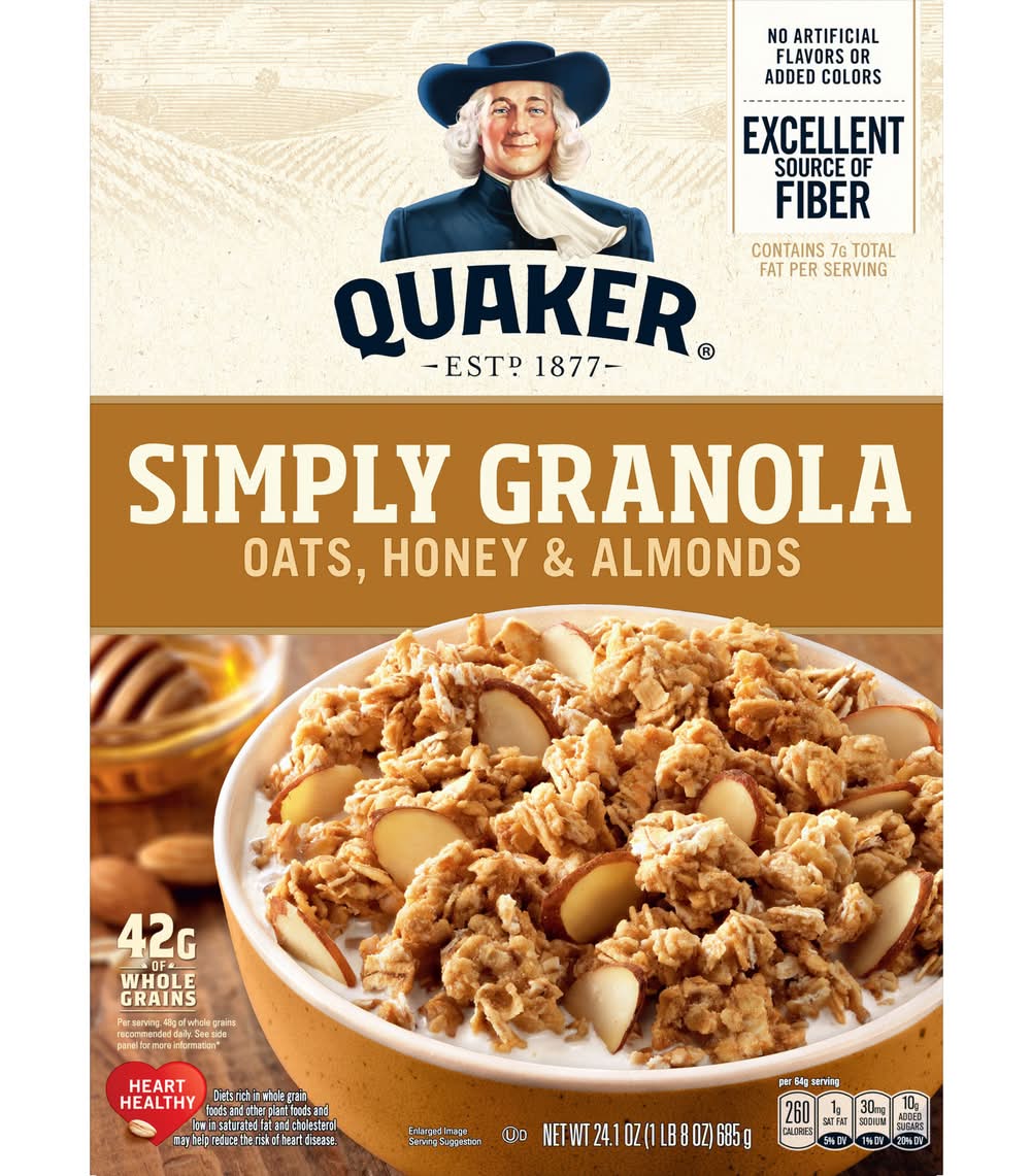 Quaker Simply Granola, Oats Honey & Almonds (24.1 oz)