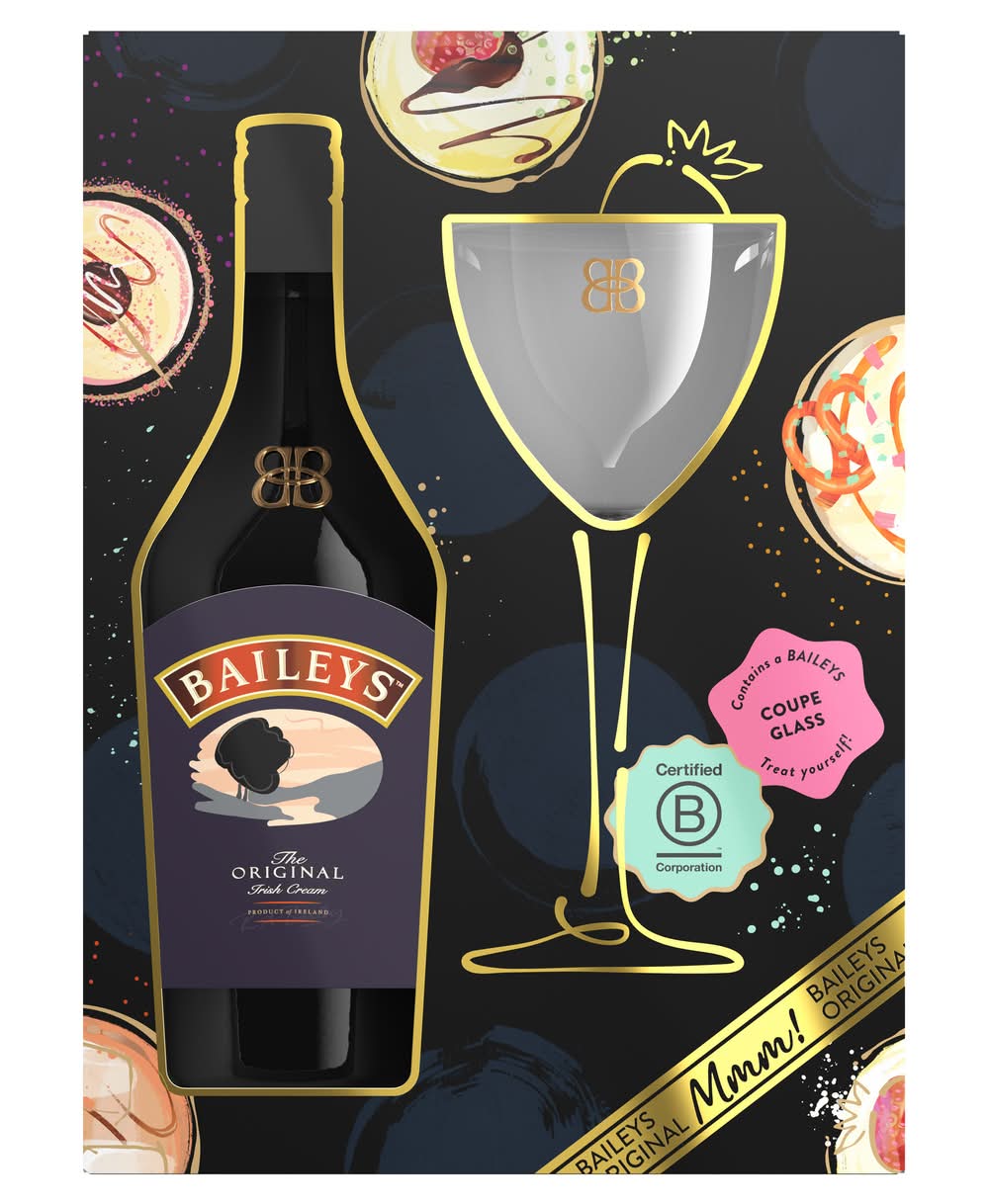 Baileys Original Irish Cream Liqueur With Glass (750 ml)