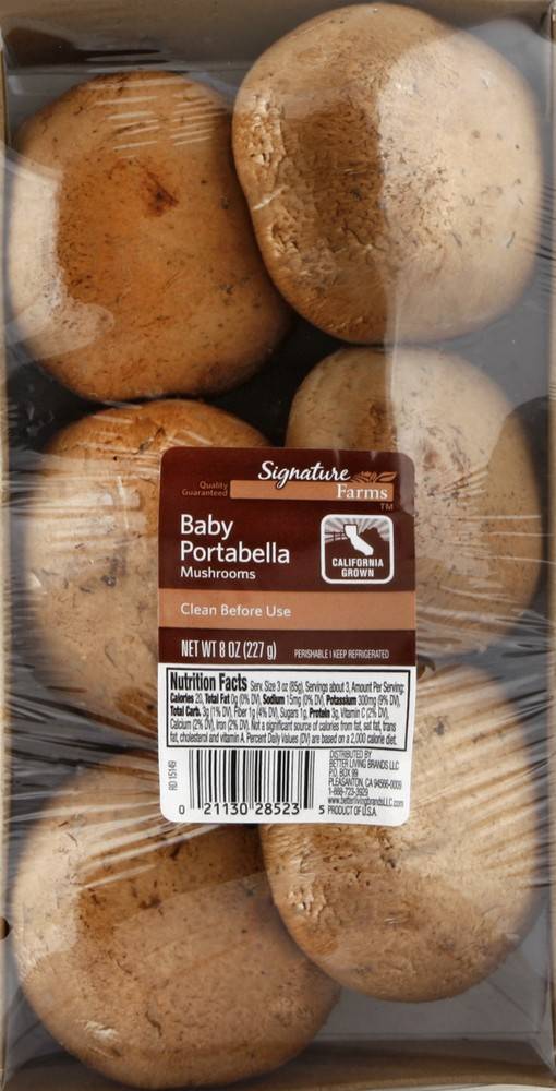 Order Signature Farms · Baby Portabella Mushrooms (8 oz) food online from Safeway store, Eureka on bringmethat.com