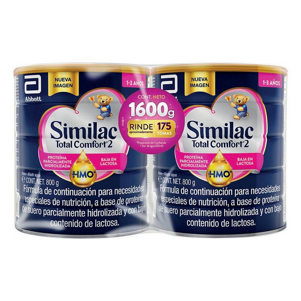 Similac · Total comfort 2 fórmula especial para nutrición (2 x 800 g)
